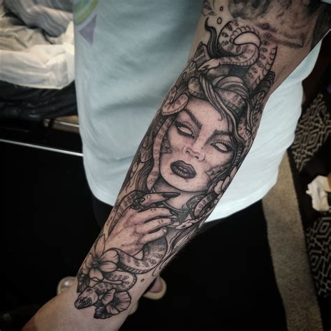 medusa arm tattoos.